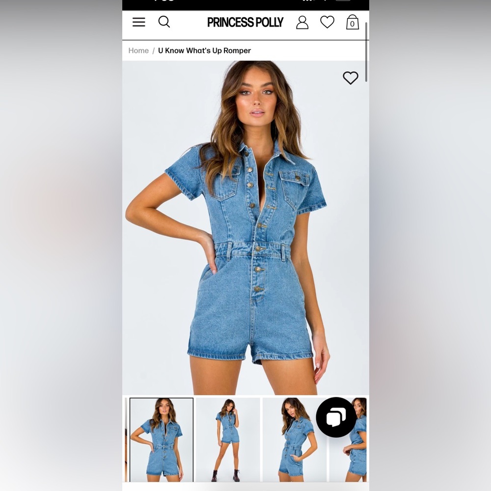 “U know what’s up romper” from princess polly